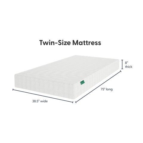 PB183018-000 : Mattresses 8" Memory Foam Mattress Twin