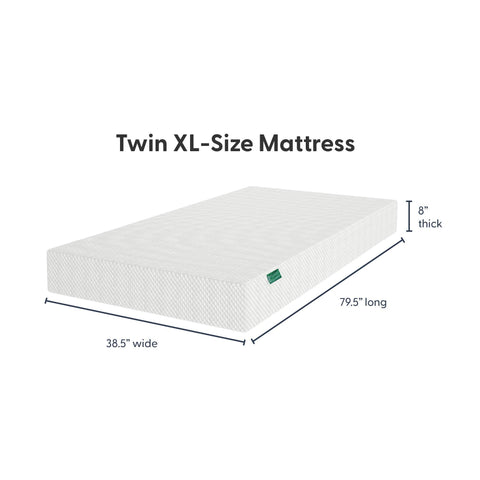 PB183118-000 : Mattresses 8" Memory Foam Mattress Twin XL